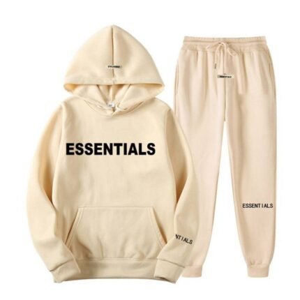 Korean-style hoodie and sweatpants set in a casual, comfortable design, perfect for lounging or everyday wear.